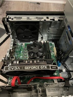 XPS 8910 with EVGA GeForce GTX 1660 Black Graphics Card Installed